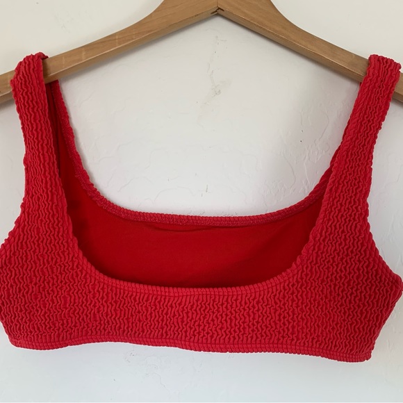 Love Wave Red Ribbed Bikini Top. Size: Small. Excellent condition - Picture 3 of 6